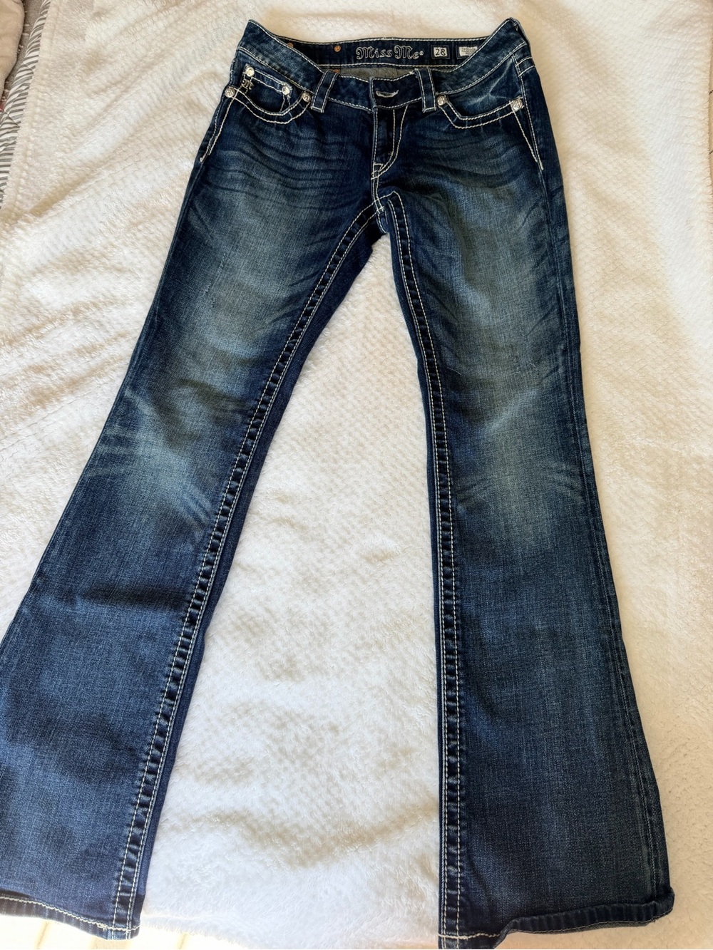 Miss Me Dark Blue Flare Jeans
